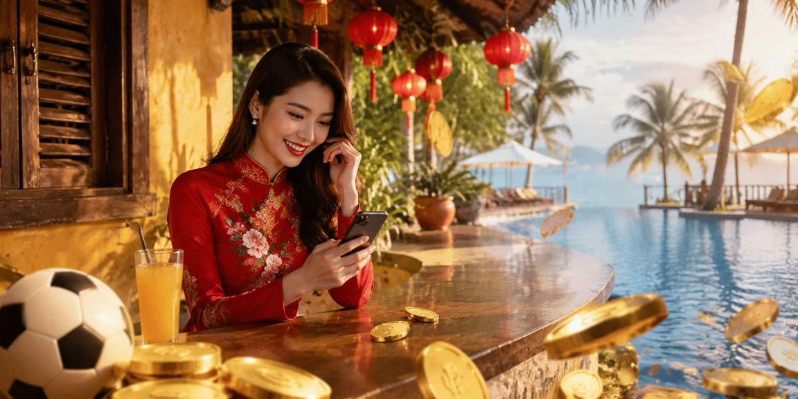 Người dùng Hội An tham khảo kết quả xổ số và trò chơi bài truyền thống